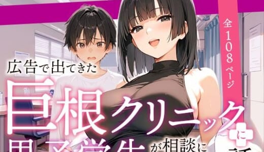 同人誌:広告で出てきた巨根クリニックに男子学生が相談に行ってみた話