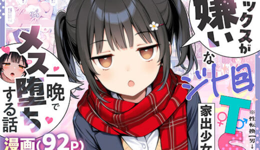 同人誌:セックスが嫌いなジト目TS家出少女が一晩でメス堕ちする話